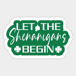 St. Patrick's Day Shenanigans Sticker